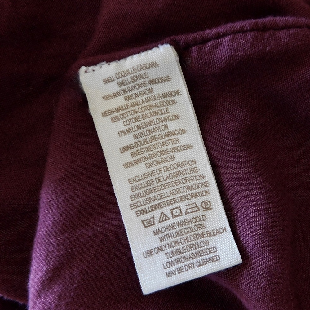 Free People Burgundy Embroidered Dress - Picture 14 of 15